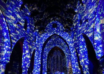 St Canice’s Cathedral transformed by Luxmuralis event ‘Starlight’ for Yulefest Kilkenny