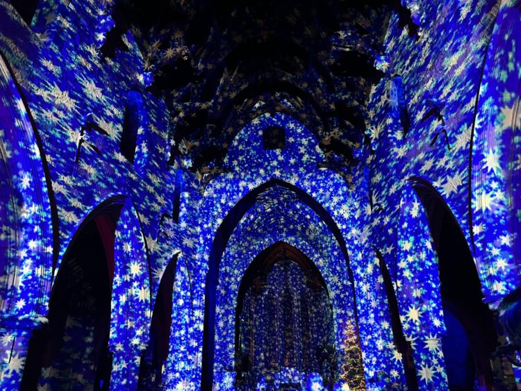 St Canice’s Cathedral transformed by Luxmuralis event ‘Starlight’ for Yulefest Kilkenny
