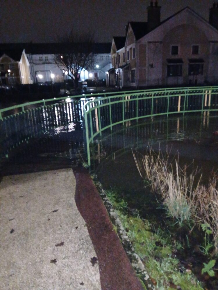 Carlow County Council on high alert as River Burren near record levels this morning