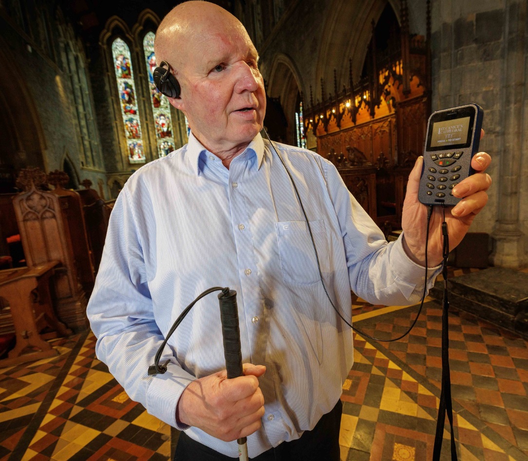 St Canice’s Cathedral in Kilkenny has launched its new accessible audio guide, winning approval from its first user.
