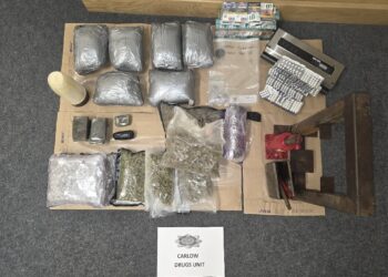 Woman arrested following drug seizure worth €1.7 million in Carlow Town