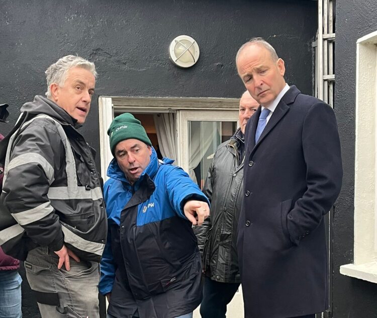 County Kilkenny resident tells An Taoiseach “I don’t want another flood” as she showcases the damage to her home