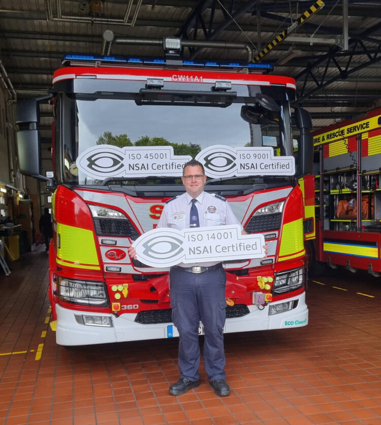Carlow Fire Service makes history as Ireland’s first to secure “green” international excellence hat-trick