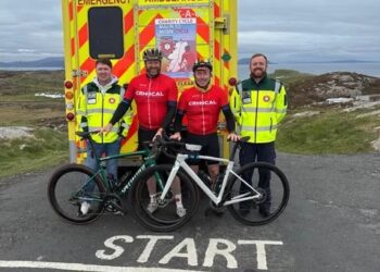 24 hour cycle from Malin Head to Mizen Head underway in aid of Kilkenny Critical CRF team