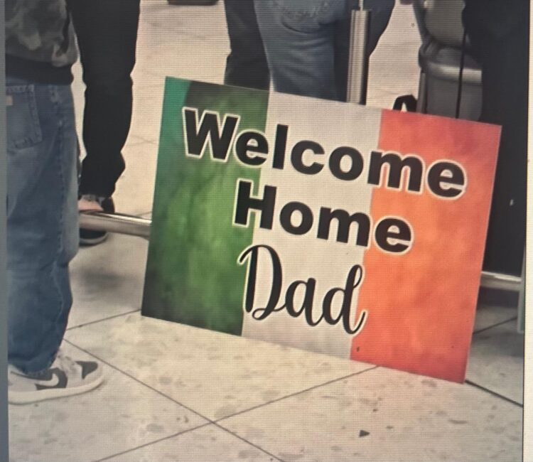 Irish soldiers land home from Lebanon
