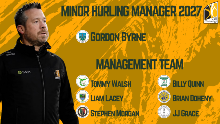 Kilkenny Reappoint Gordon Byrne As Minor Manager For 2027 As Tommy Walsh Joins Backroom Team