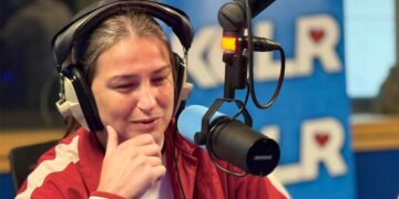 Katie Taylor at KCLR studios. Photo: Ken McGuire/KCLR