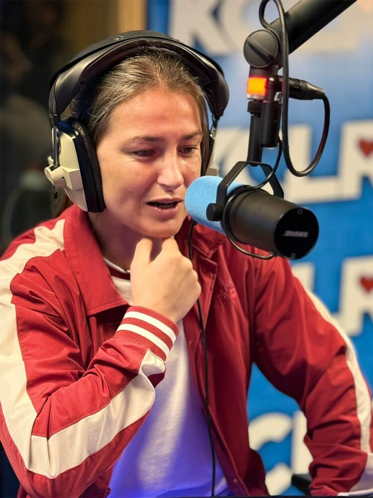 Katie Taylor in KCLR studios. Photo: Ken McGuire/KCLR