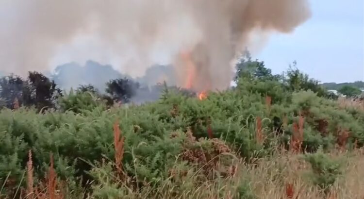 Fire crews deal with fires for second night in a row on Waterford/Kilkenny border