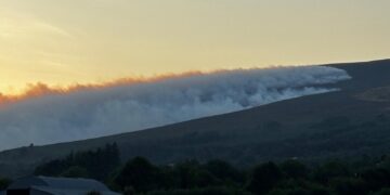 Homes maybe at risk of fire damage near Slievenamon