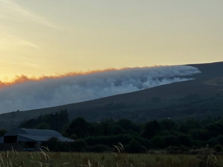 Homes maybe at risk of fire damage near Slievenamon
