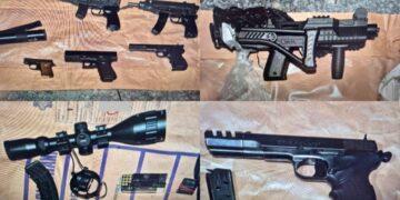 11 guns, ammunition and €700,000 worth of controlled drugs seized in Laois and Kildare