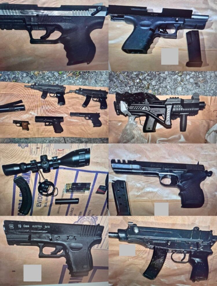 11 guns, ammunition and €700,000 worth of controlled drugs seized in Laois and Kildare