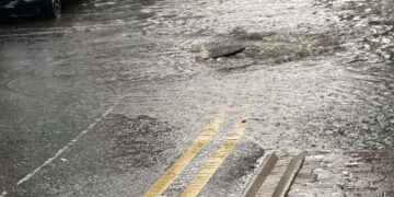 “Dirty water” floods onto county Kilkenny town street