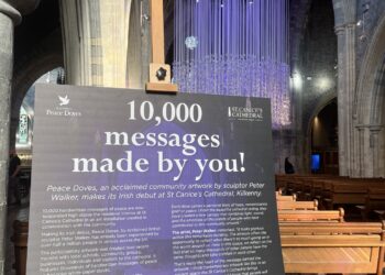 Overwhelming reaction to ‘timely’ Peace Doves installation in historic Kilkenny building