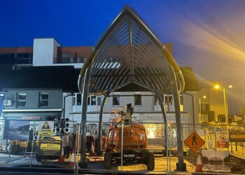 What’s the interesting looking structure that’s appeared in a Kilkenny city car park?