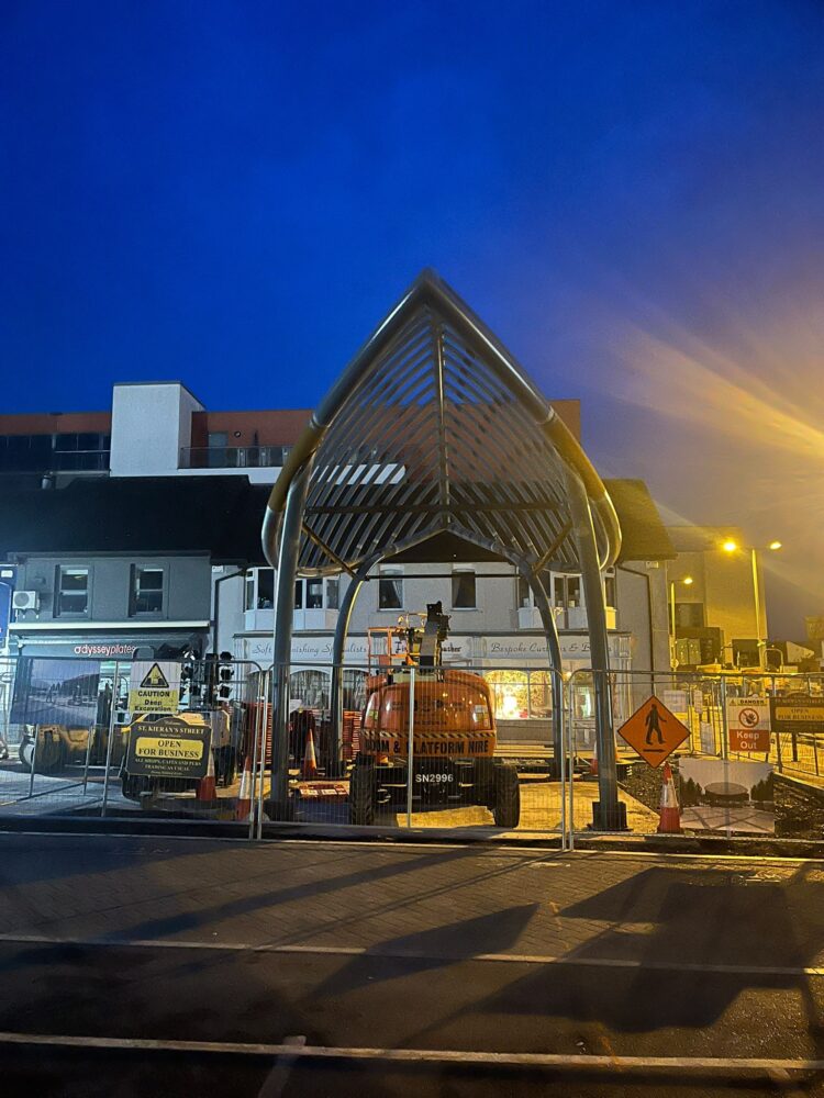 What’s the interesting looking structure that’s appeared in a Kilkenny city car park?