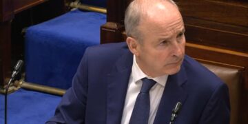 Taoiseach Micheál Martin mentions in Dáil the “Particularly sad news” of Eamonn Langton’s death