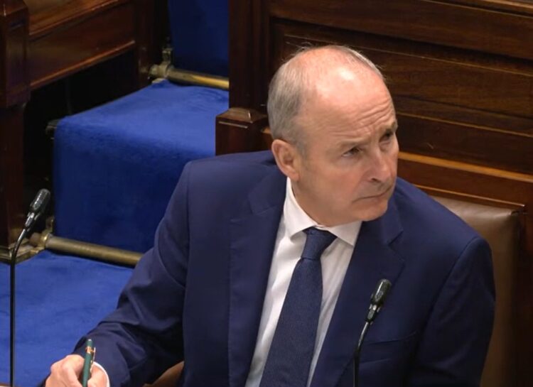 Taoiseach Micheál Martin mentions in Dáil the “Particularly sad news” of Eamonn Langton’s death
