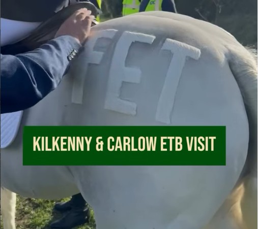 Minister for Higher Education turns sod on new permanent training facilities at county Kilkenny equestrian centre.