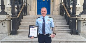 County Carlow firefighter awarded for courageous act that helped save a life