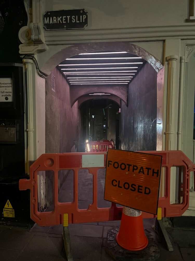 Kilkenny city laneway closed today