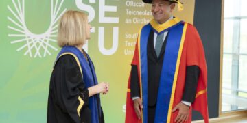 Former Taoiseach Leo Varadkar and sociologist Professor Pat O’Connor awarded honorary doctorates by SETU